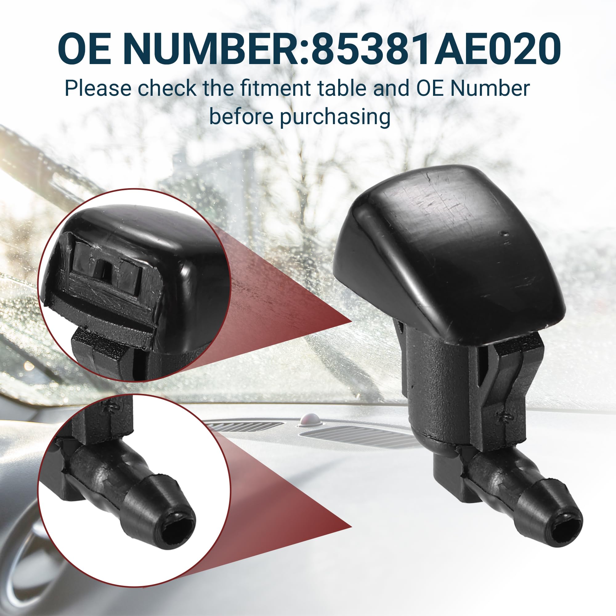 ウォーターチャレンジ Amazon.com: F FIERCE CYCLE Windshield Washer Nozzle for Toyota